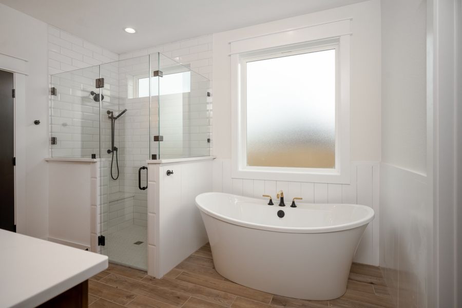 Furnished interior view inside a new home in Greens Prairie Reserve, College Station (Image 16).