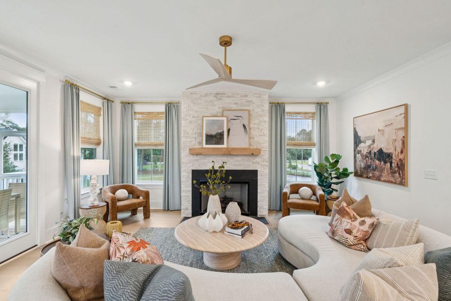 Furnished interior view inside a new home in Miller's Crossing, Johns Island (Image 14).