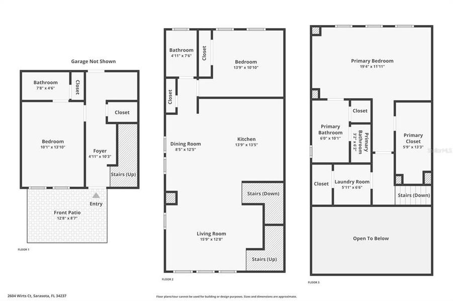 2D floor plan layout of this home in , Sarasota, FL (Image 3).