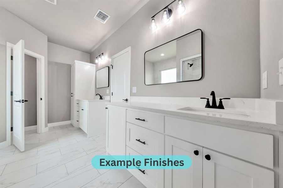 Furnished interior view inside a new home in , Canyon (Image 6).