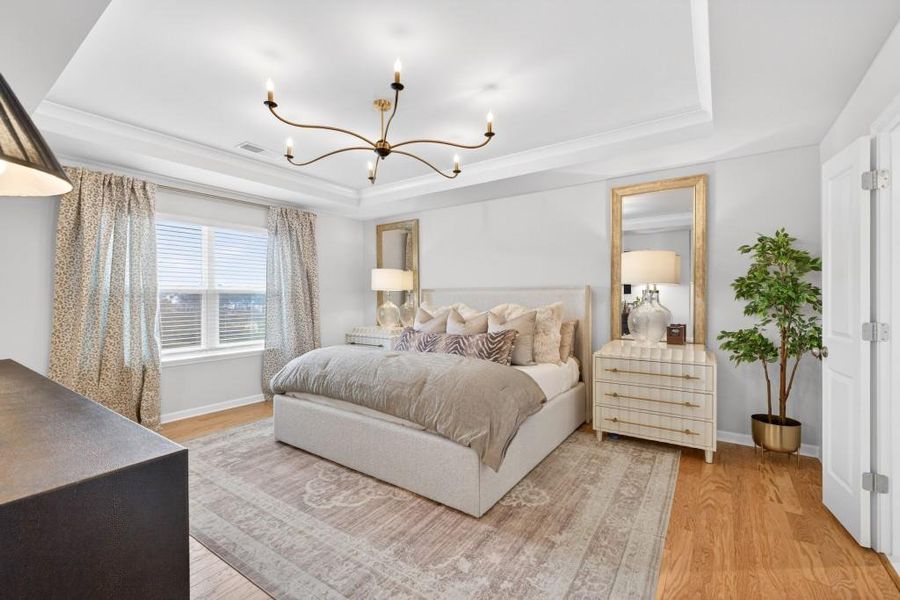 Furnished interior view inside a new home in Reunion, Flowery Branch (Image 38). Furnished interior view inside a new home in Reunion, Flowery Branch (Image 38).