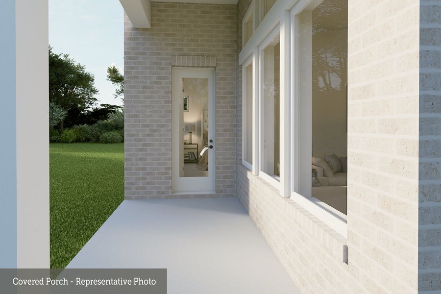 Representative exterior details of a home built from the The Crystal Beach by David Weekley Homes in Colton 45' Homesites, Montgomery (Image 3). Representative exterior details of a home built from the The Crystal Beach by David Weekley Homes in Colton 45' Homesites, Montgomery (Image 3).