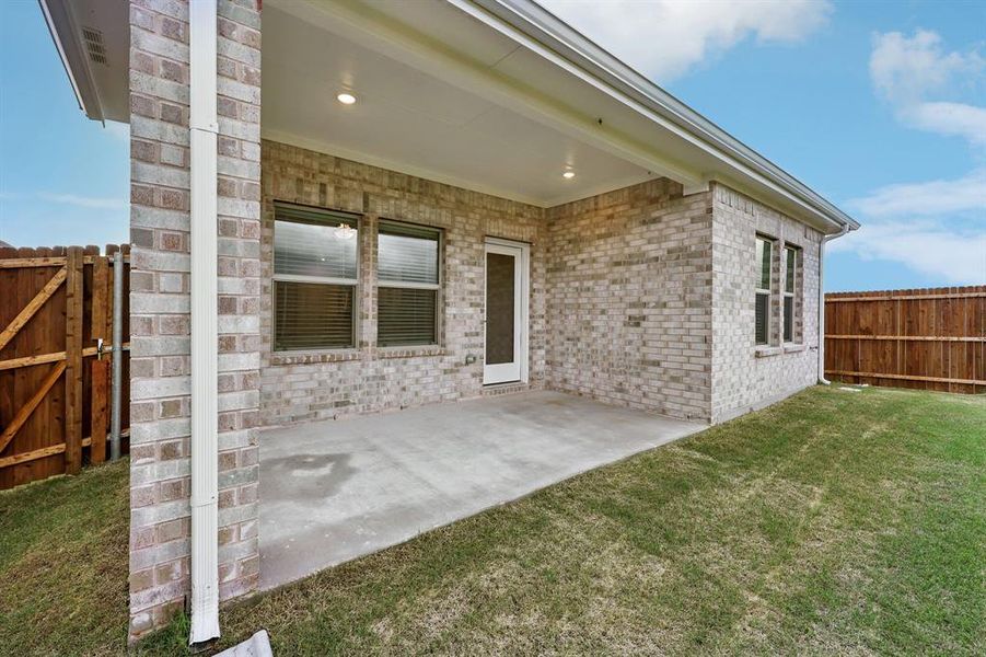 Exterior details and patio area of a home in Parks at Foster Crossing - Spring Series, Anna (Image 3). Exterior details and patio area of a home in Parks at Foster Crossing - Spring Series, Anna (Image 3).
