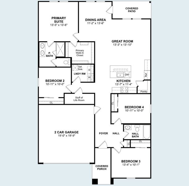 2D floor plan layout of this home in Ascend at Legends Bay, Baytown, TX (Image 5). 2D floor plan layout of this home in Ascend at Legends Bay, Baytown, TX (Image 5).