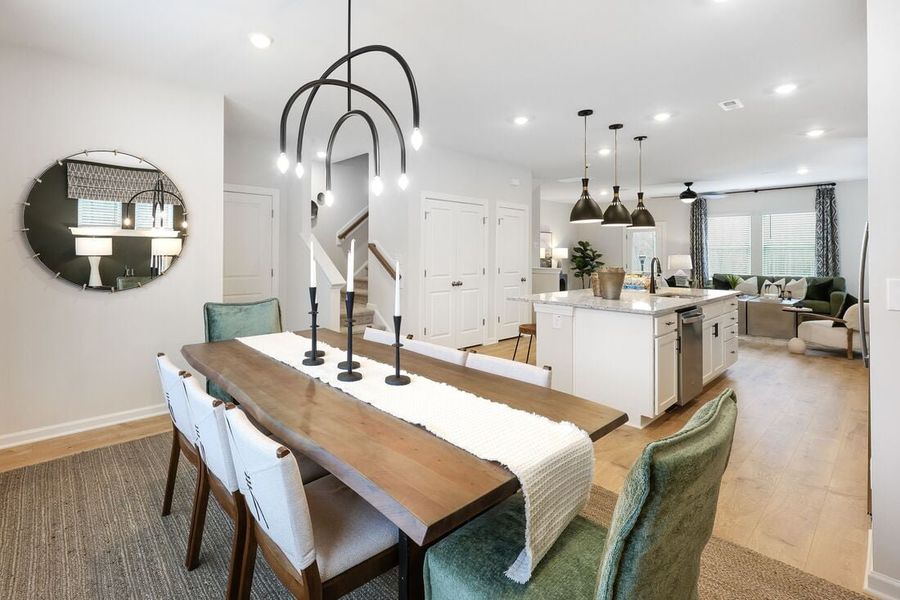 Furnished interior view inside a new home in Buffalo Townes, Garner (Image 10).