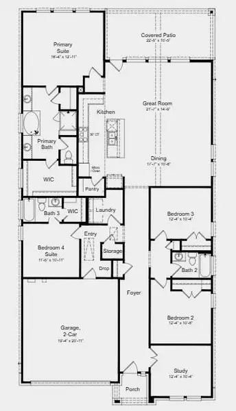 Additional Highlights Include: Pendant lights over kitchen island, mudset shower at primary bath, exterior gas line, and upgraded front door. Additional Highlights Include: Pendant lights over kitchen island, mudset shower at primary bath, exterior gas line, and upgraded front door.