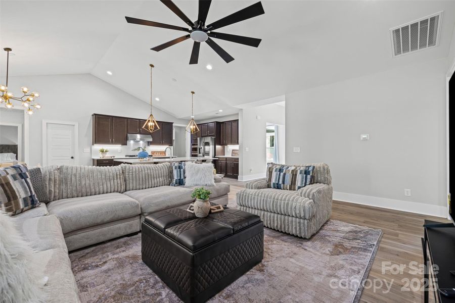 Furnished interior view inside a new home in , Clover (Image 16).