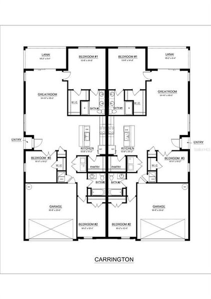 2D floor plan layout of this home in Sea Cove, Punta Gorda, FL (Image 5).