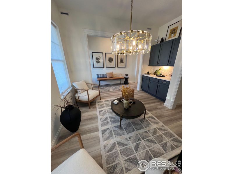 Front room and entry space Front room and entry space