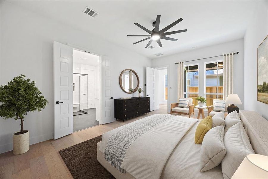 Furnished interior view inside a new home in Fields, Frisco (Image 15). Furnished interior view inside a new home in Fields, Frisco (Image 15).