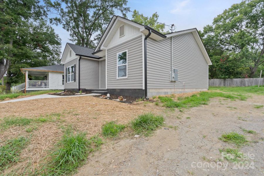 Shared Driveway to the right of the house