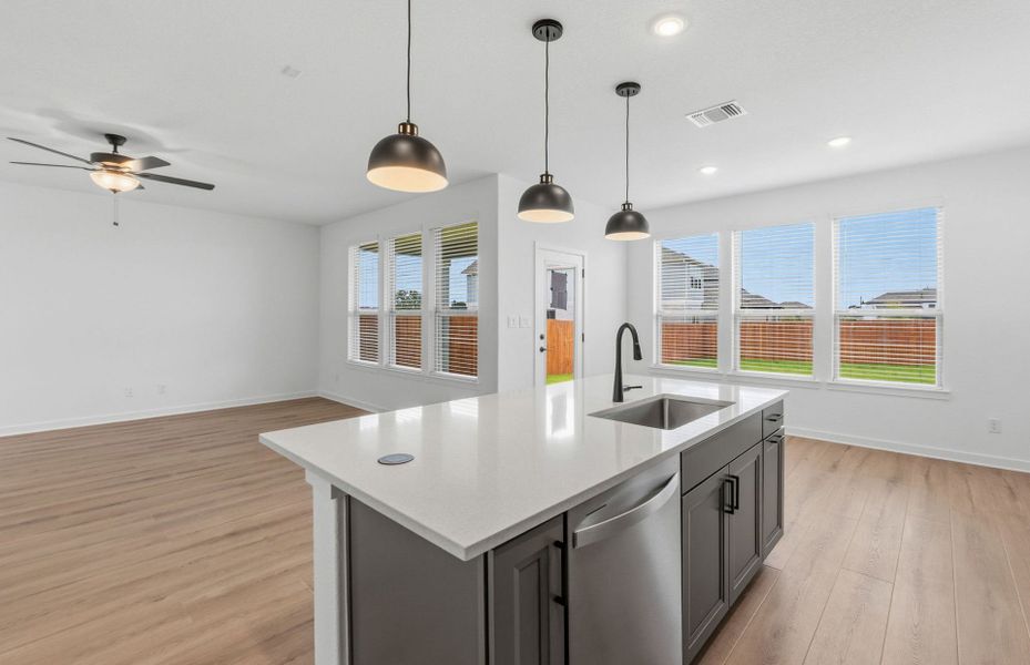 Furnished interior view inside a new home in Santa Rita Ranch, Liberty Hill (Image 10).
