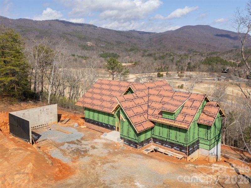 In-progress construction of a new home in , Mill Spring, NC (Image 7).