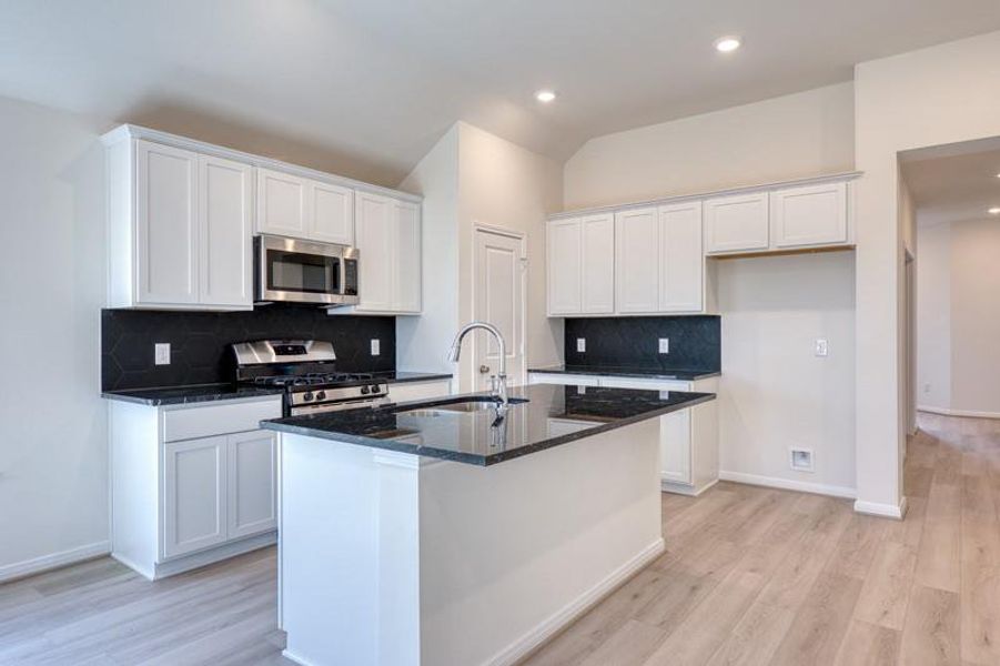 Furnished interior view inside a new home in Aldeana - Tejas Collection, Bonney (Image 16).