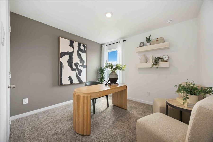 Furnished interior view inside a new home in Grand West, Houston (Image 4).