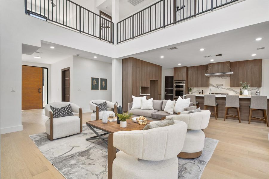 Furnished interior view inside a new home in , Lago Vista (Image 7).