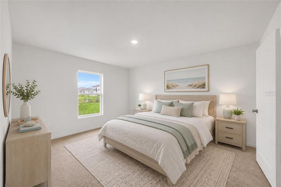 Furnished interior view inside a new home in Gum Lake Preserve, Lake Alfred (Image 9).