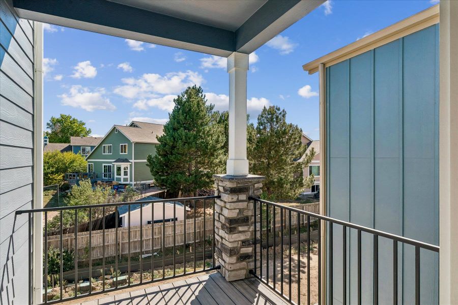 Exterior details and patio area of a home in Pony Park, Colorado Springs (Image 4).