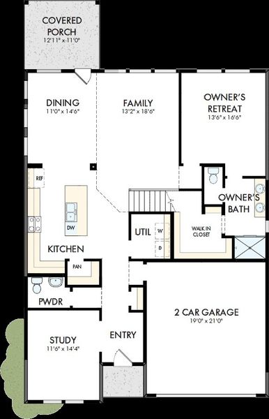 2D floor plan layout of this home in Creekshaw – Classic, Royse City, TX (Image 2). 2D floor plan layout of this home in Creekshaw – Classic, Royse City, TX (Image 2).
