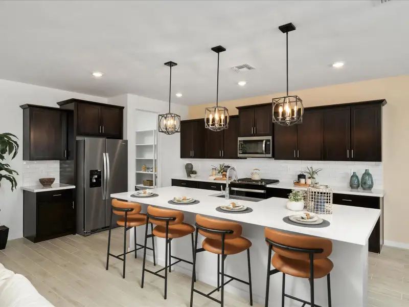 Furnished interior view inside a new home in Mountain View Estates Signature Series, Buckeye (Image 4).
