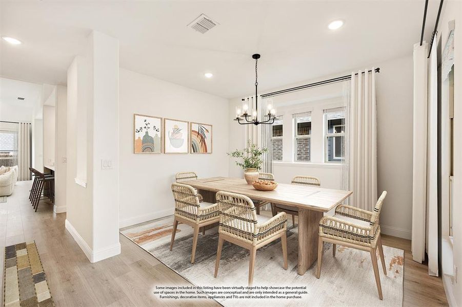 Furnished interior view inside a new home in West Crossing, Anna (Image 13).