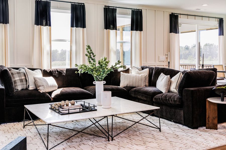 Representative furnished interior of a home built from the Allegheny by Mattamy Homes in Fox Field Farms, Broadway (Image 28).