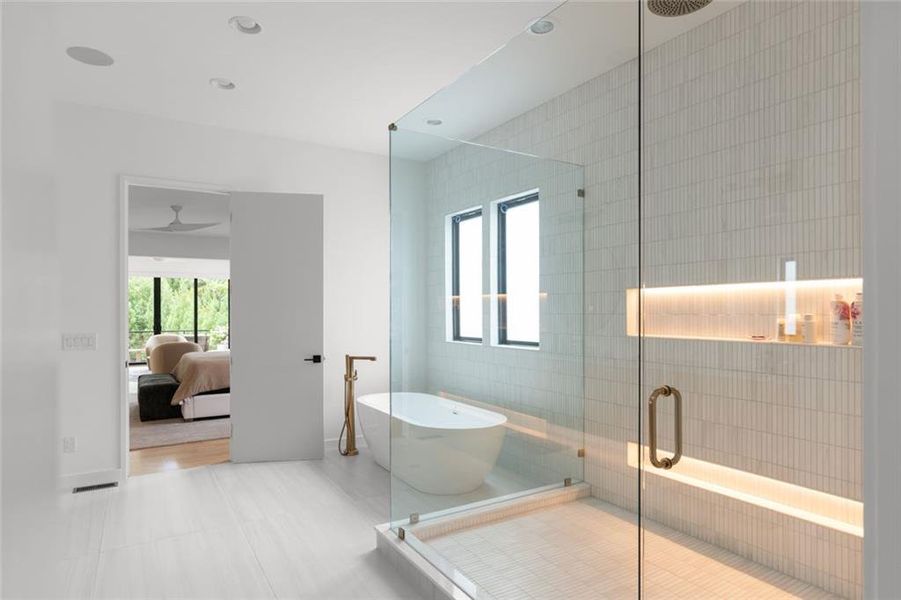 Furnished interior view inside a new home in , Atlanta (Image 39).