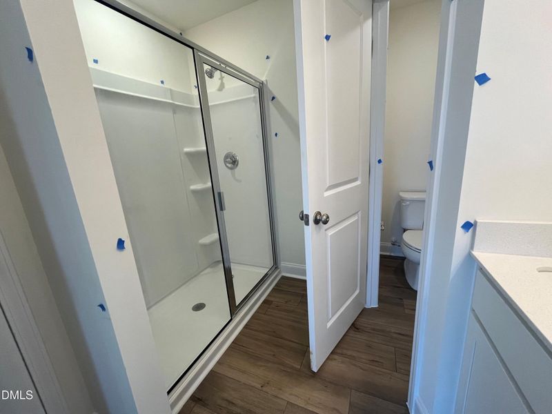 Walk in Shower and Water Closet