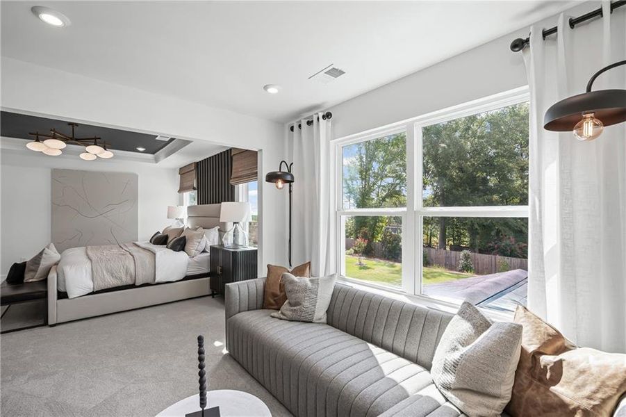 Furnished interior view inside a new home in Traditions of Braselton, Jefferson (Image 6).
