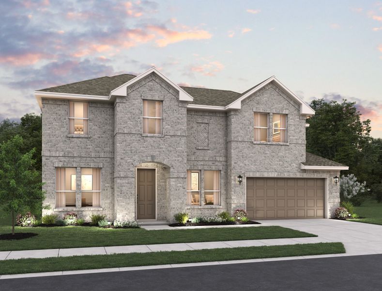 Representative exterior photo of a completed home built from the William by Ashton Woods in Megan's Landing, Castroville, TX (Image 4).