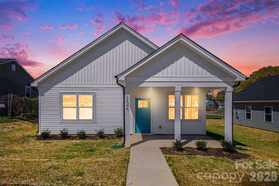 Front exterior of a new home in , Gastonia, NC, highlighting curb appeal (Image 1). Front exterior of a new home in , Gastonia, NC, highlighting curb appeal (Image 1).