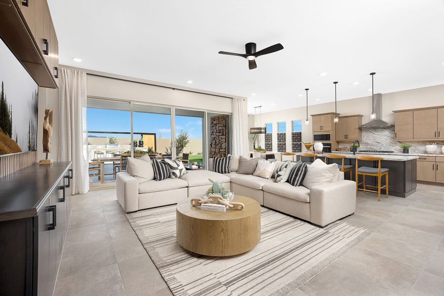 Representative furnished interior of a home built from the Lilac by Mattamy Homes in White Tank Vistas, Waddell (Image 10).
