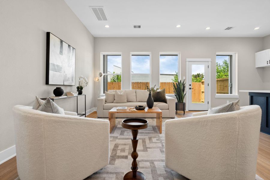 Furnished interior view inside a new home in , Houston (Image 32).
