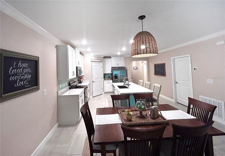 Furnished interior view inside a new home in Angeline Active Adult, Land O' Lakes (Image 14). Furnished interior view inside a new home in Angeline Active Adult, Land O' Lakes (Image 14).