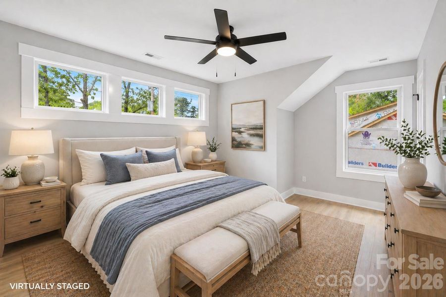 Furnished interior view inside a new home in , Albemarle (Image 12). Furnished interior view inside a new home in , Albemarle (Image 12).