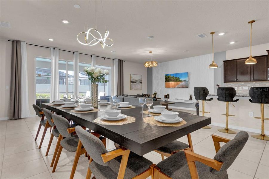 Furnished interior view inside a new home in , Davenport (Image 40).