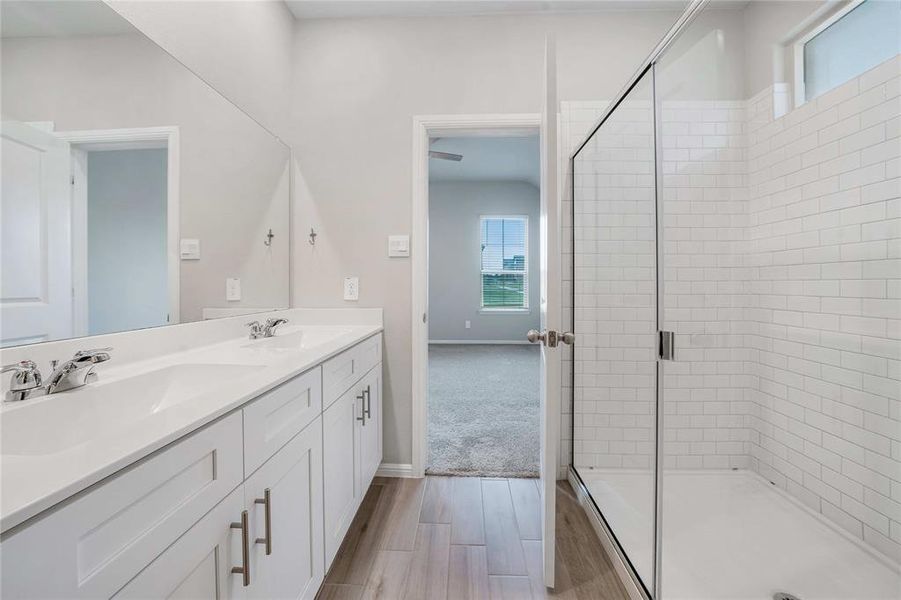 Furnished interior view inside a new home in Heritage Village, Haltom City (Image 11).