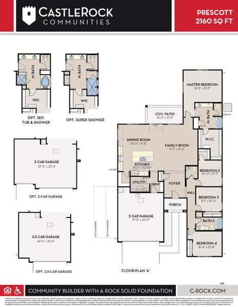 2D floor plan layout of this home in Rancho Mirage, Maricopa, AZ (Image 3).