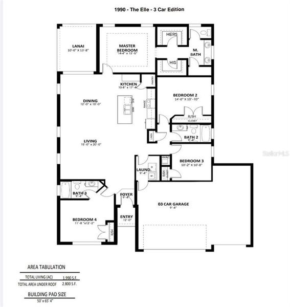 2D floor plan layout of this home in , Homosassa, FL (Image 5).