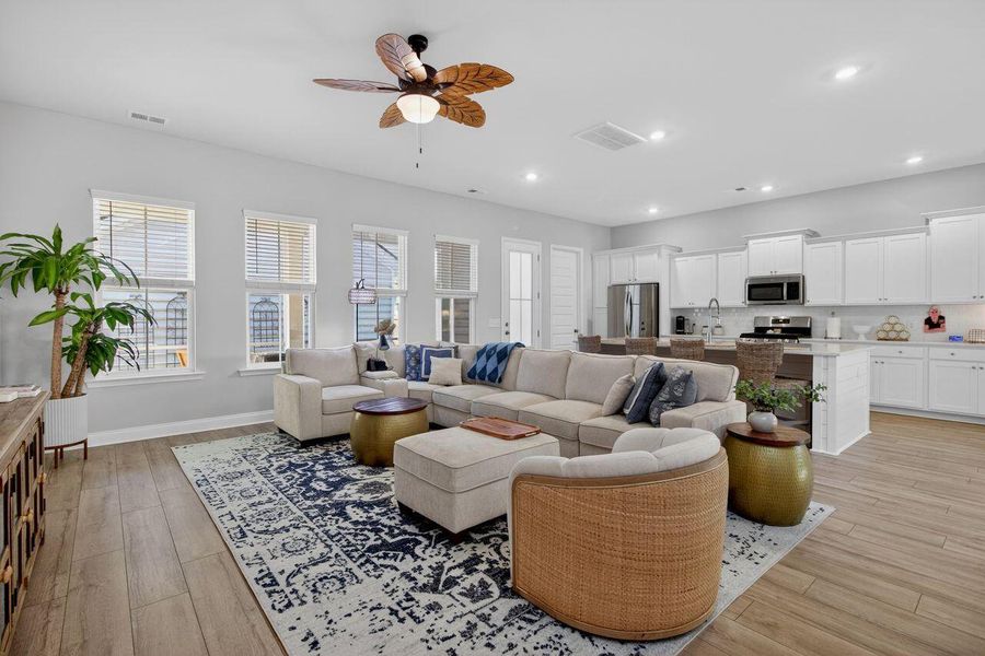 Furnished interior view inside a new home in Sweetgrass at Summers Corner, Summerville (Image 6).