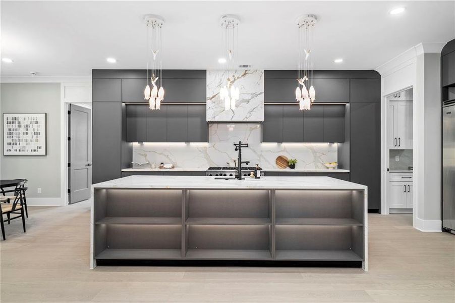 Furnished interior view inside a new home in , Suwanee (Image 37).