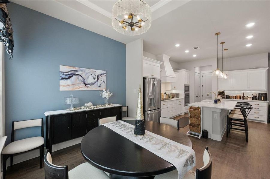 Furnished interior view inside a new home in Ladera at the Reserve, Mansfield (Image 27).
