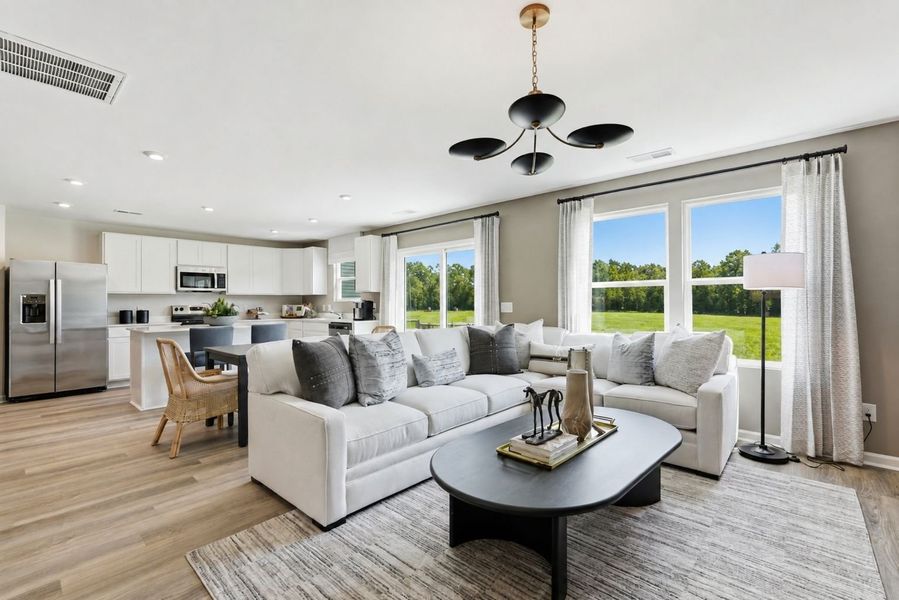 Representative furnished interior of a home built from the Frazier by Stanley Martin Homes in Essence at Bent Creek Village, Thomson (Image 155). Representative furnished interior of a home built from the Frazier by Stanley Martin Homes in Essence at Bent Creek Village, Thomson (Image 155).
