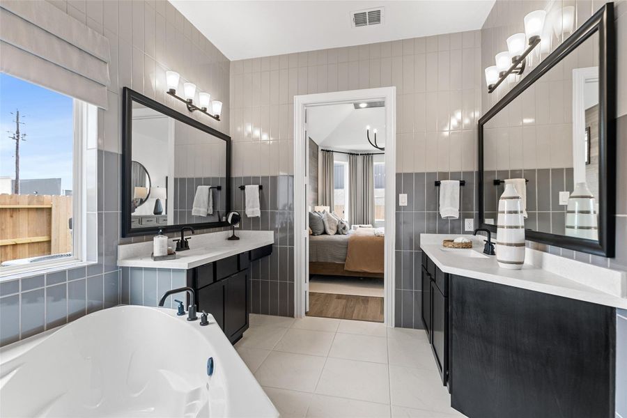 Furnished interior view inside a new home in Beamer Villas, Friendswood (Image 11).