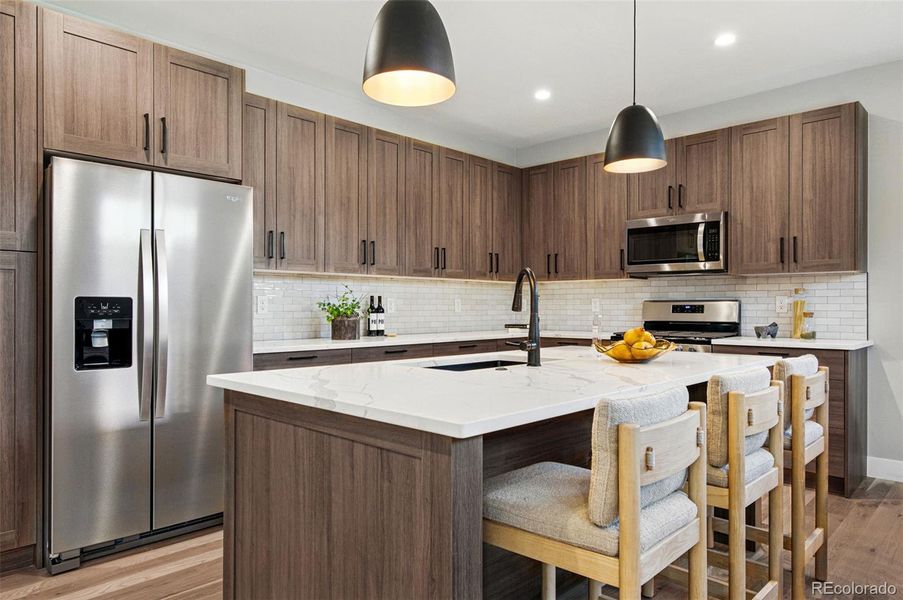 Furnished interior view inside a new home in , Denver (Image 3). Furnished interior view inside a new home in , Denver (Image 3).