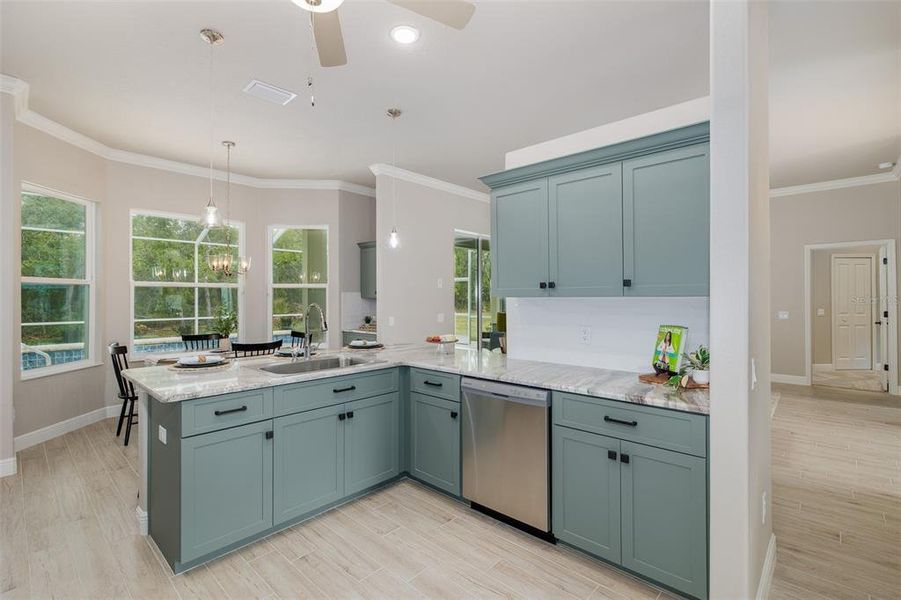 Furnished interior view inside a new home in , Homosassa (Image 35).