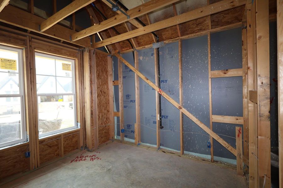 In-progress construction of a new home in The Grand Prairie - Retreat Collection, Hockley, TX (Image 10). In-progress construction of a new home in The Grand Prairie - Retreat Collection, Hockley, TX (Image 10).
