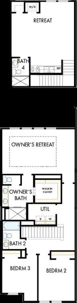 2D floor plan layout of this home in North Creek Village - Townhomes, Huntersville, NC (Image 3). 2D floor plan layout of this home in North Creek Village - Townhomes, Huntersville, NC (Image 3).