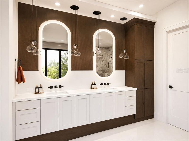 Furnished interior view inside a new home in , St. Petersburg (Image 14).