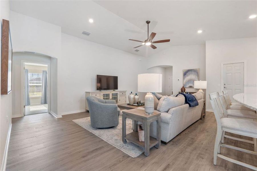 Furnished interior view inside a new home in Aviary at Rutland Ranch, Parrish (Image 9).